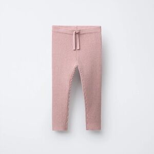 ZARA RIBBED KNIT LEGGINGS